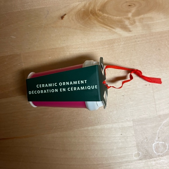 New with Tags Starbucks Ceramic Cup 2021 Ornament Pink - Picture 2 of 6